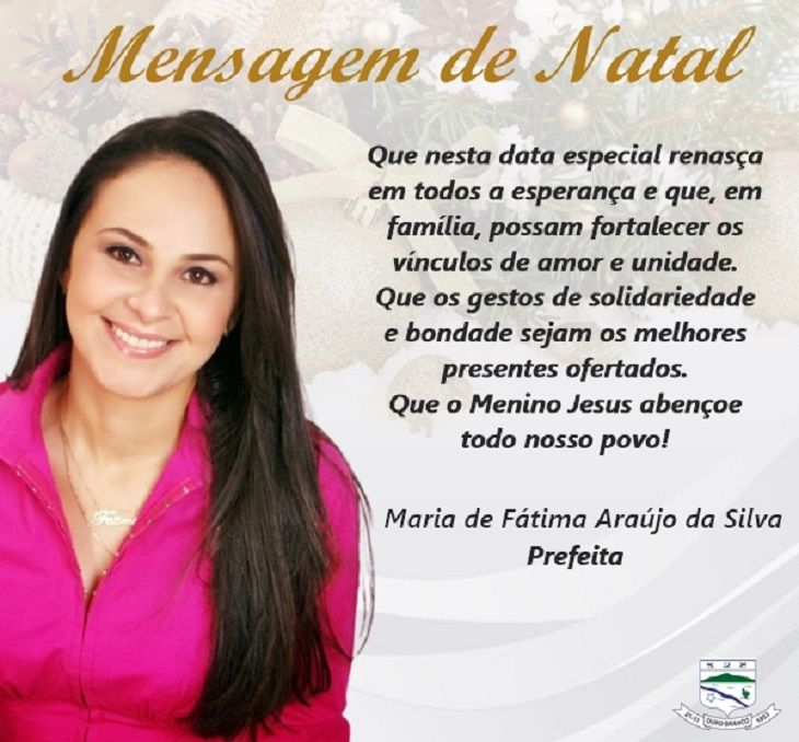 Mensagem de Natal da Prefeitura de Parauapebas - ZÉ DUDU