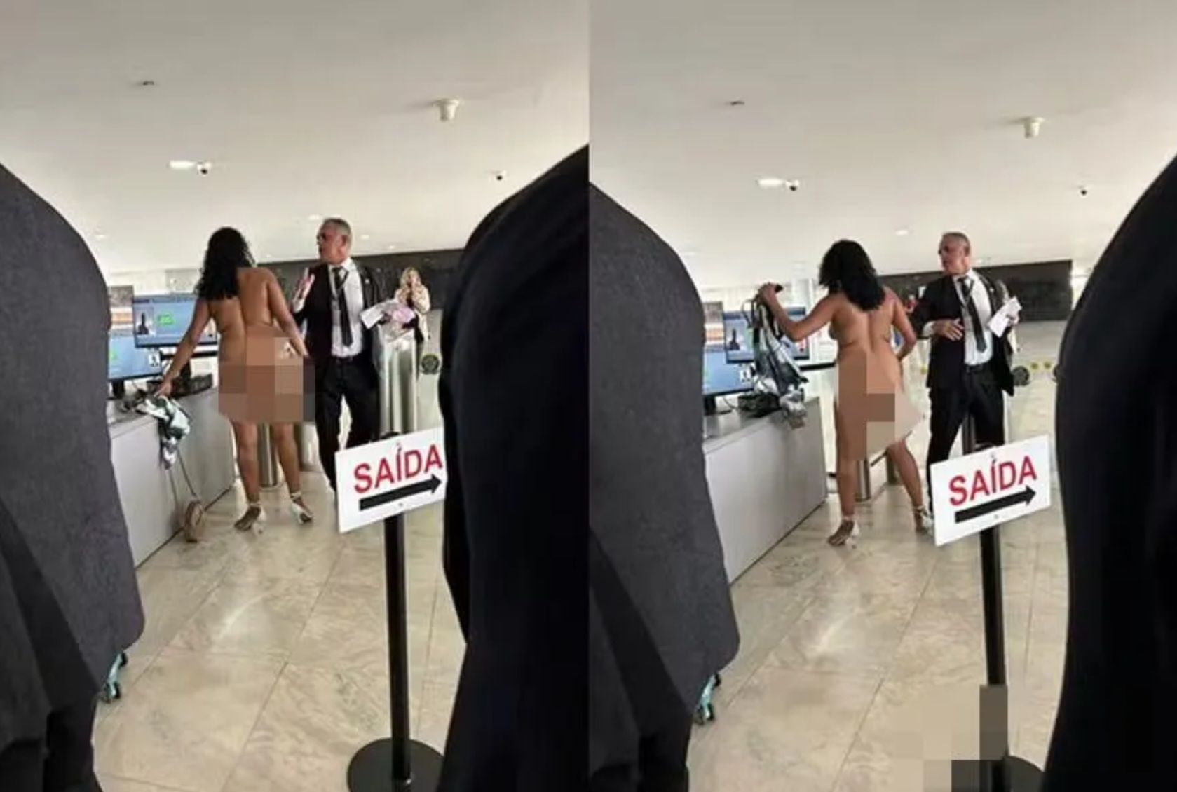 Mulher tira a roupa no Palácio do Planalto e pede para ser recebida pelo presidente Lula