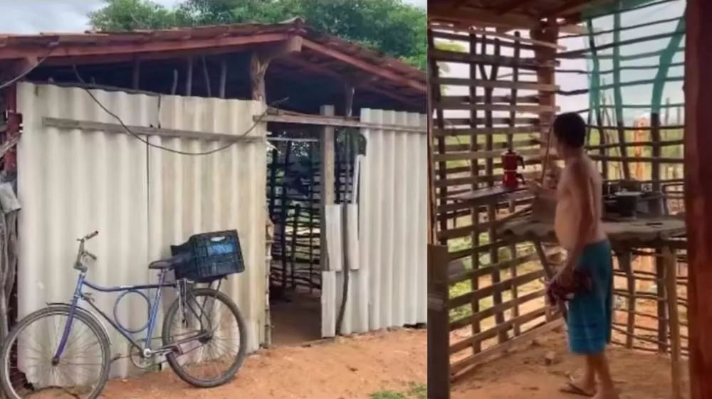 Homem em situação de vulnerabilidade na zona rural de Patos-PB precisa de ajuda para construir uma moradia digna