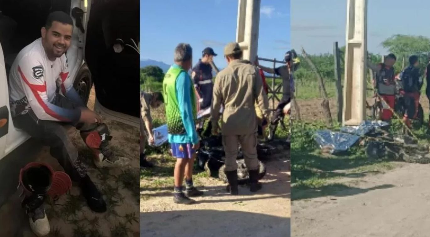 Homem morre após colidir sua motocicleta contra um poste na zona rural de Patos; veja