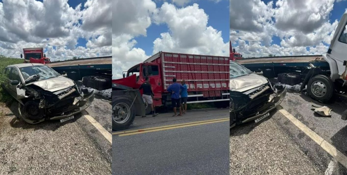 Colisão na BR-230, entre os municípios de Junco e Seridó deixa feridos; fato envolveu 5 veículos no total - VEJA VÍDEO 