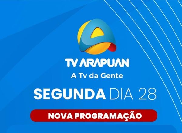 TV Arapuan estreia nova programação a partir desta segunda; confira as mudanças na grade