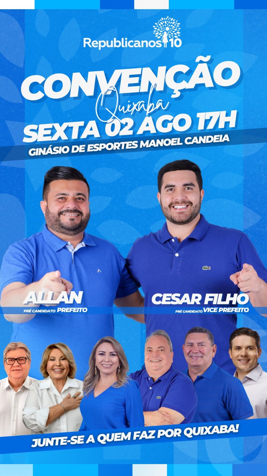 Fim de suspense: chapa definida na situação de Quixaba, Allan e César Filho