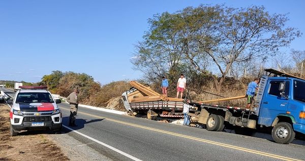 Acidente de trânsito é registrado na BR-361, próximo a Santa Terezinha, na tarde desta quarta (29)