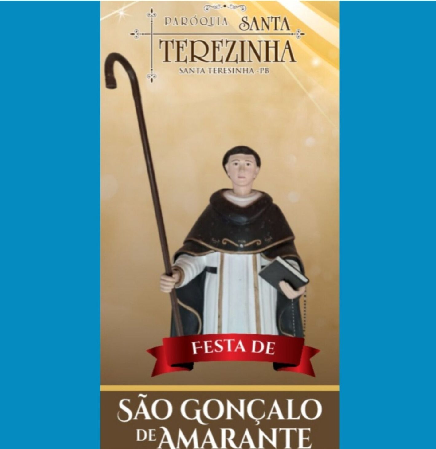 Paróquia de Santa Teresinha divulga programação da Festa de São Gonçalo; veja