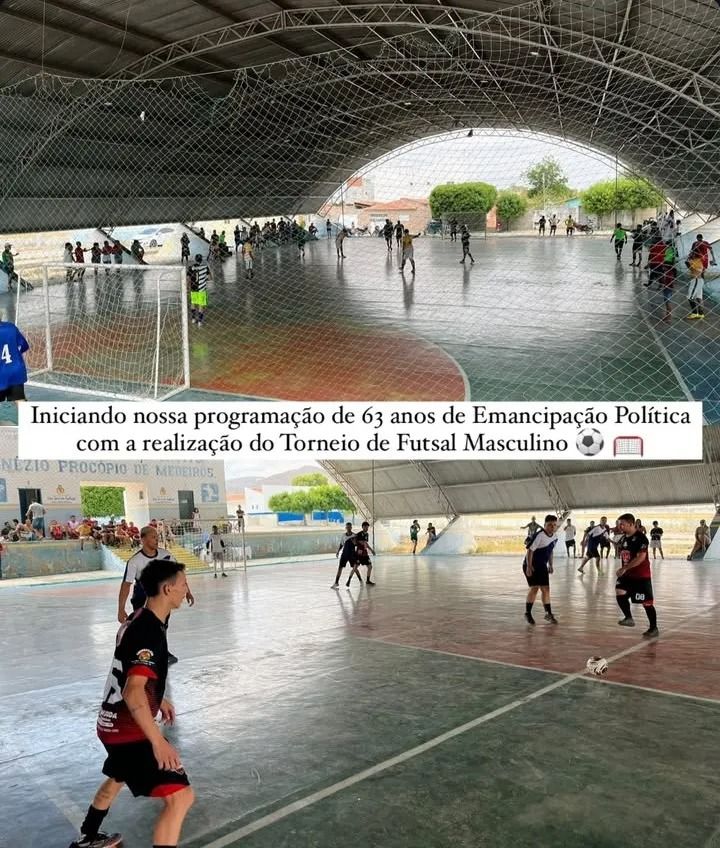 Torneio de Futsal Masculino abre programação alusiva aos 63 anos de emancipação do município de São José do Sabugi