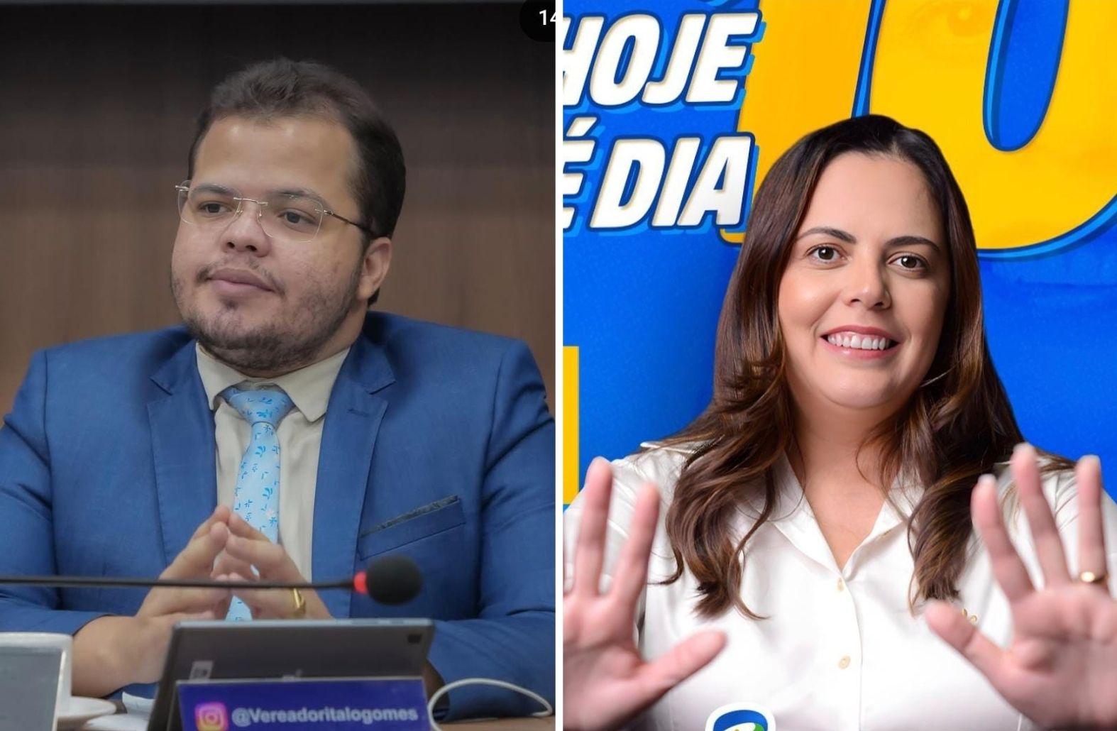 Prego batido: Ítalo Gomes pode assumir secretaria e Dra. Perla tomar posse na Câmara de Patos; veja