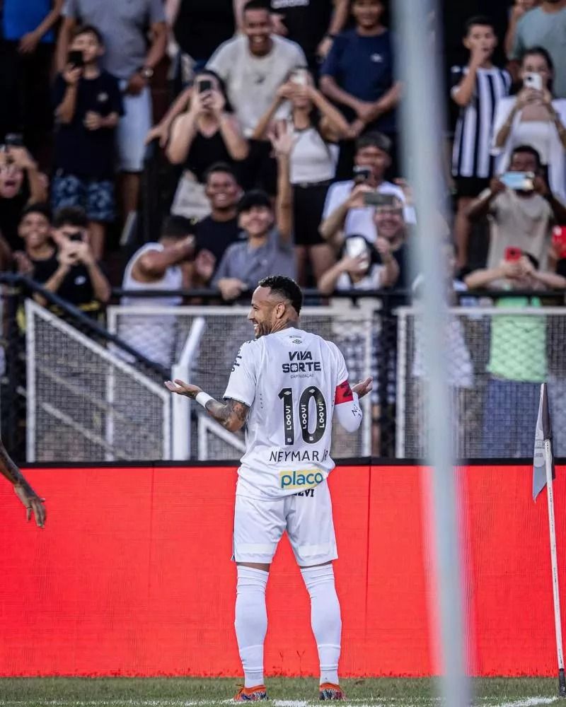 Neymar marca gol olímpico, Santos faz 3 a 0 e rebaixa a Inter de Limeira