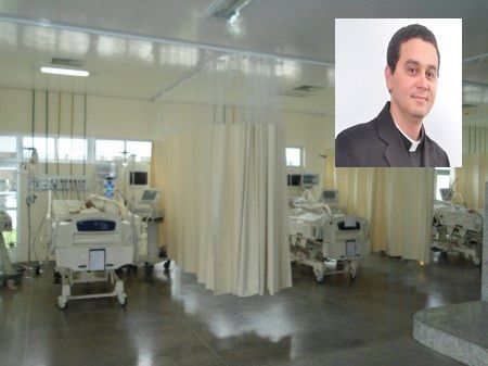 Padre Claudio Oliveira já está de alta da UTI. Ele deve complementar sua recuperação antes de voltar pra casa   