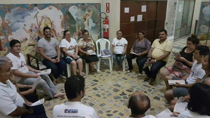 Equipe de Liturgia da Matriz se Reuniu para preparar as Celebrações da Semana Santa 2018