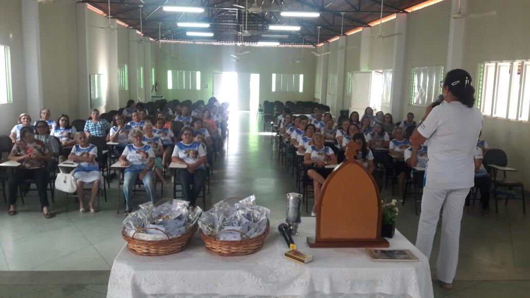 As mulheres do terço se reuniram para celebrar a Páscoa, com momento de muita reflexão 