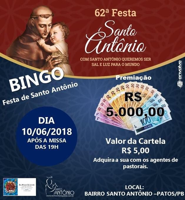 Compre já a sua cartela - Sorteio dia 10 de Junho, na Quermesse. 