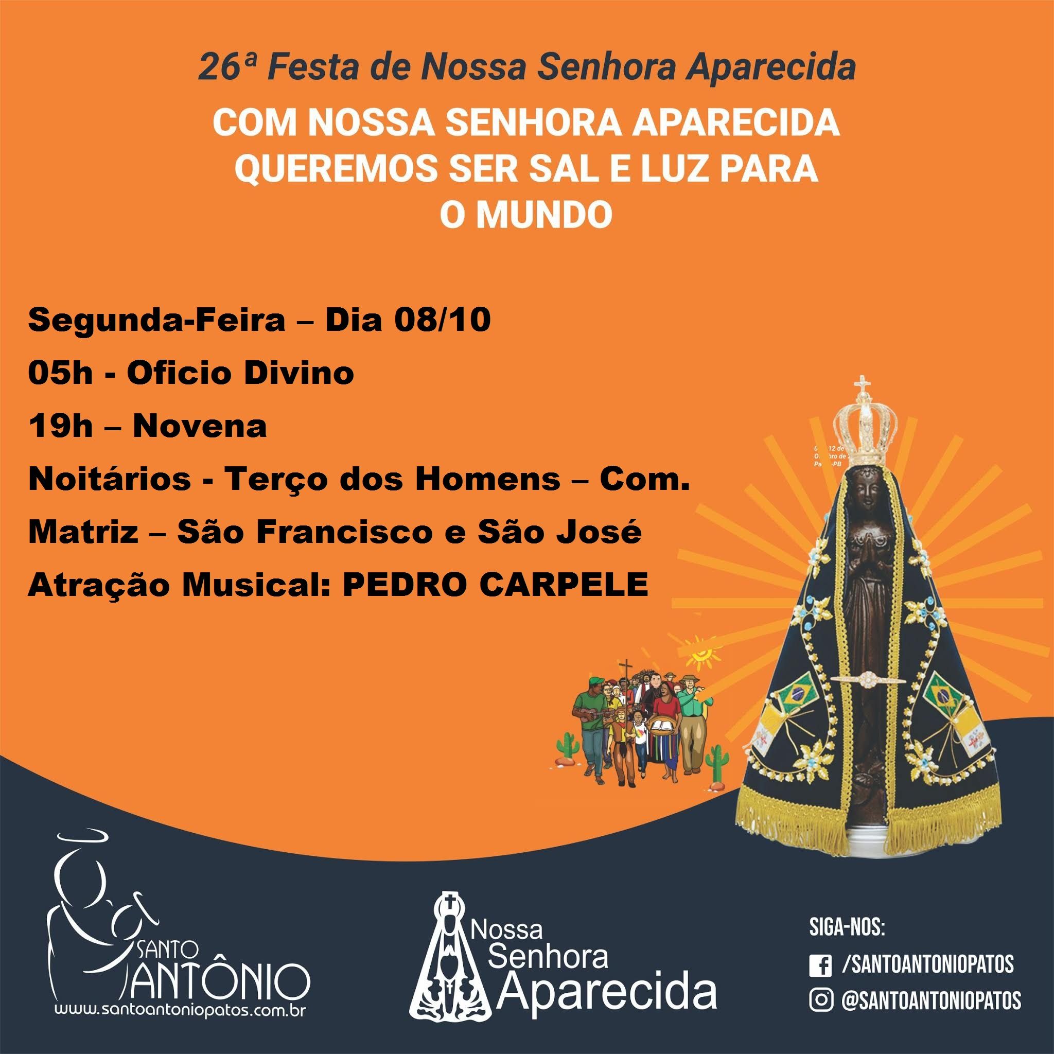 E a Festa continua em honra a Nossa Senhora Aparecida