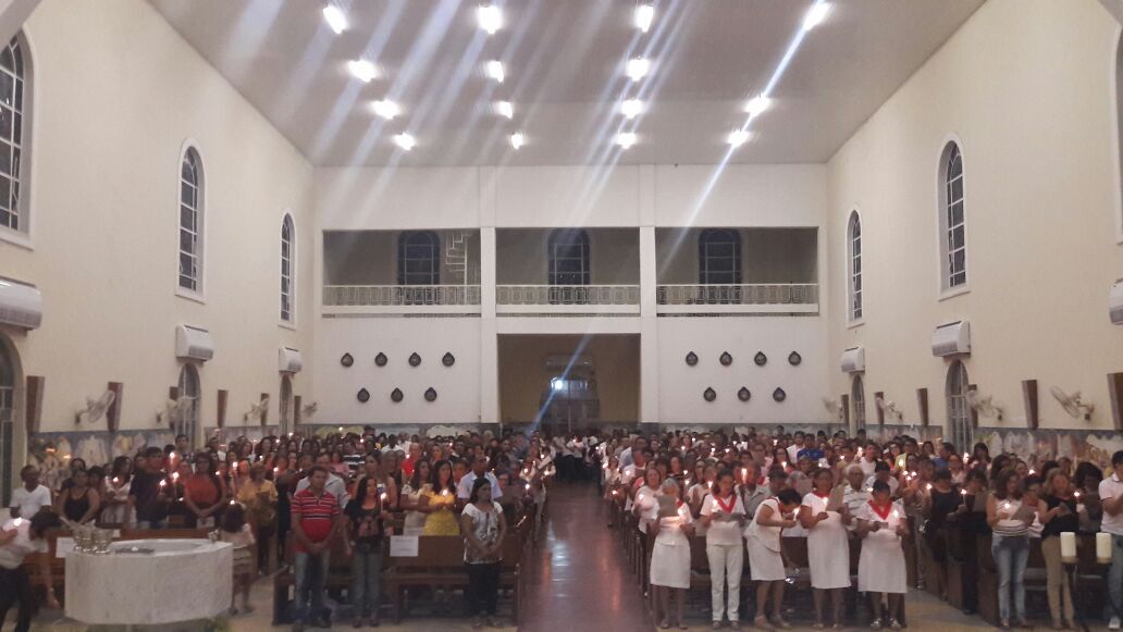 Vígilia Pascal na igreja Matriz